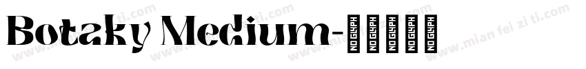 Botaky Medium字体转换